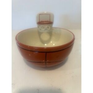 Max's Creations Basketball Mug with Hoop Ceramic Novelty Soup Bowl Orange